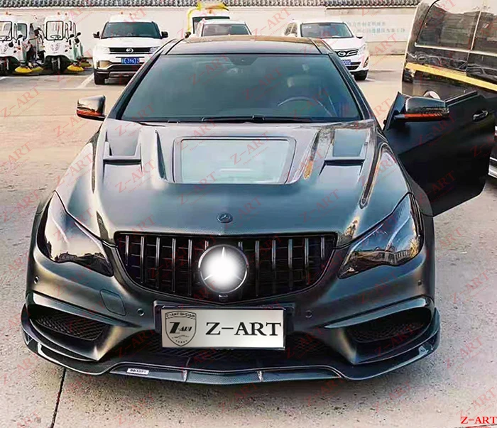 2013- Z-ART для Mercedes Benz E Coupe капот двигателя из углеродного волокна для W207 крышка двигателя из углеродного волокна W207 капот двигателя