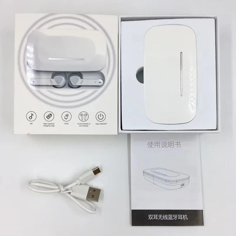 AMTERBEST BE36 Bluetooth 5,0, наушники с сенсорным управлением, Автоматическое Сопряжение, коробка для зарядки, TWS, беспроводные мини-наушники для смартфонов