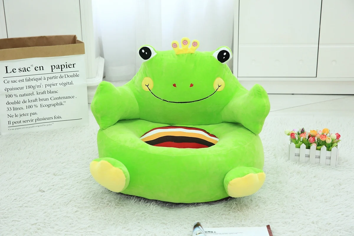 Cartoon Super Hero Toys Plush Baby Seat Feed Chair Stuffed Spiderman Batman Dolls Baby Soft Chair Plush Toys for Kids Gift