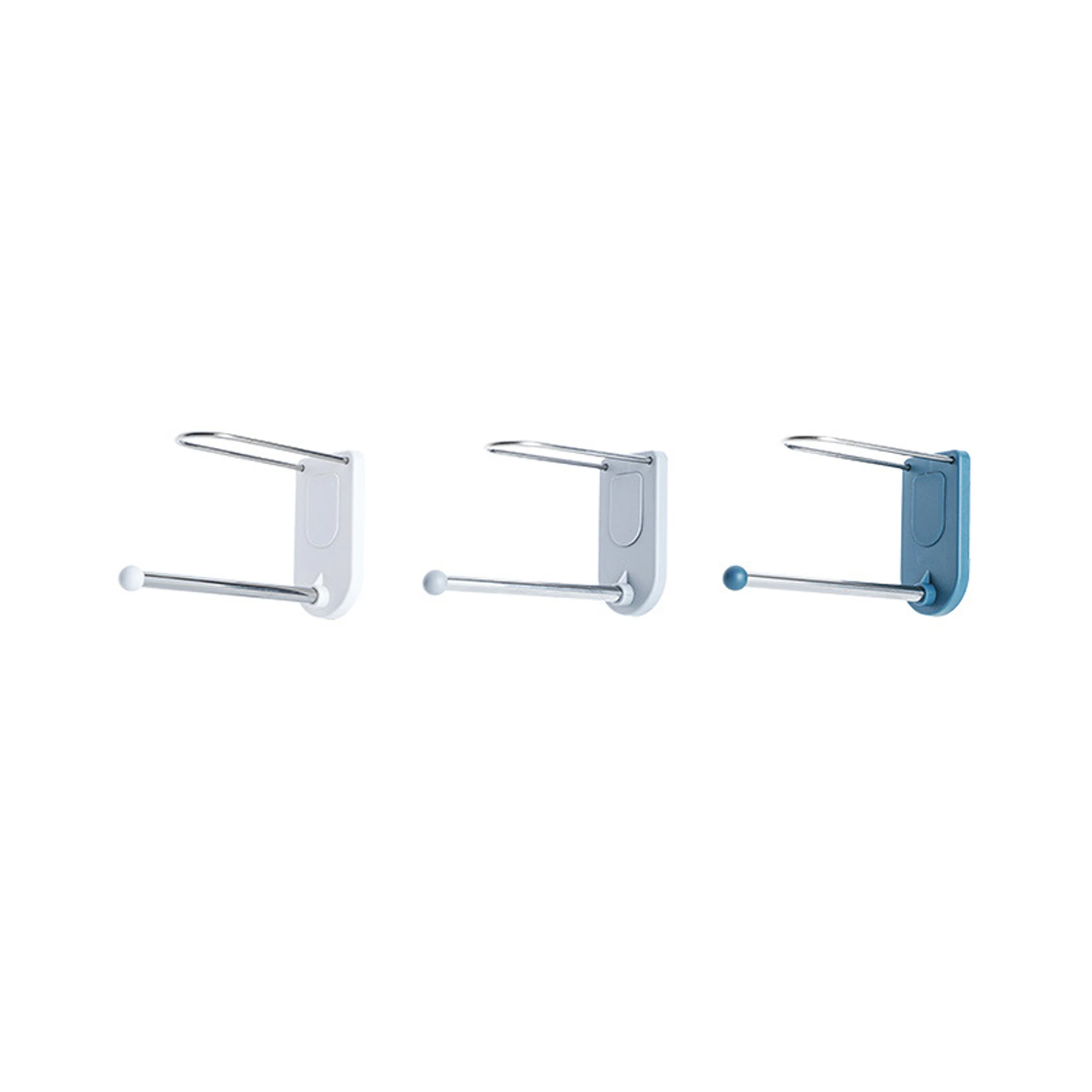 

Stacker Holder Hanger Storage Rack Wall Mounted 2-Layer Clothes Hangers Organizer For Bathroom