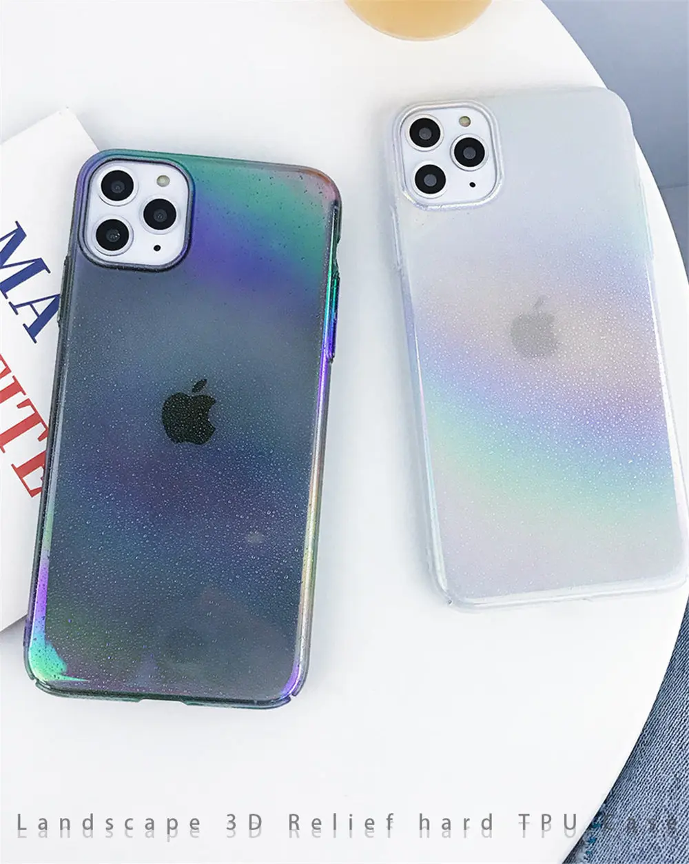 Lovebay градиентные цвета радуги чехол для телефона для iPhone 7 8 6 6s Plus 11 Pro X XR XS Max 7 Капля воды прозрачный твердый пластиковый чехол на заднюю панель