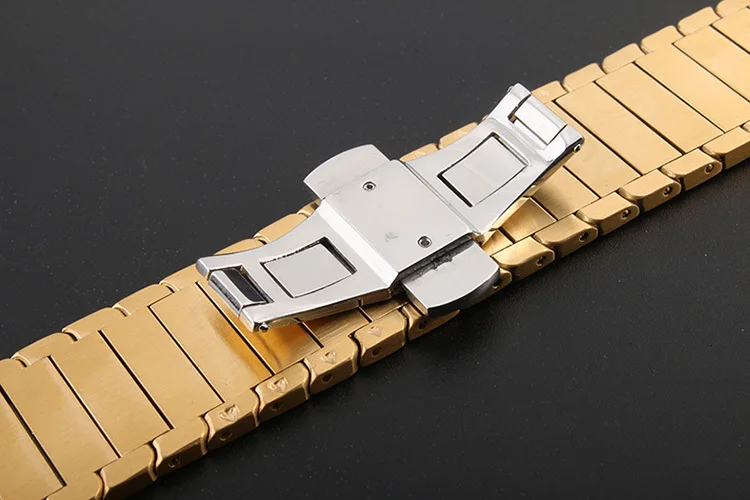 Роскошный браслет из нержавеющей стали для apple watch, 44 мм, серия 5, 4, 2, iwatch, ремешок из нержавеющей стали, 42 мм, с адаптерами