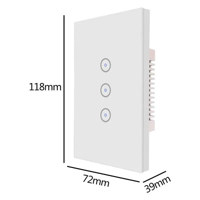 1/2/3 Way Wi-Fi таймер Стекло Панель сенсорный PC прочный интеллигентая(ый) приложение Дистанционное Управление бытовые электрические аксессуары