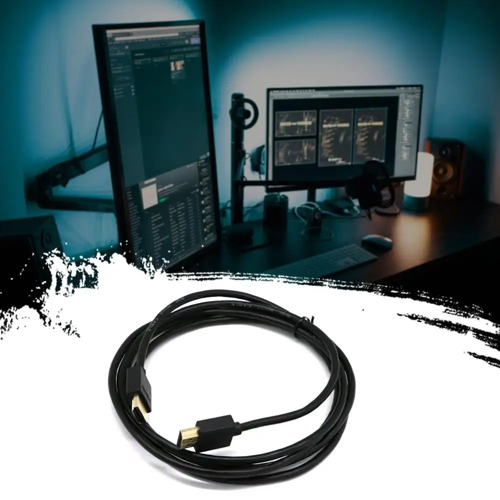 Премиум позолоченный Hdmi кабель 1,4 1080P Bluray 3D Tv Ps4 профессиональный модный портативный