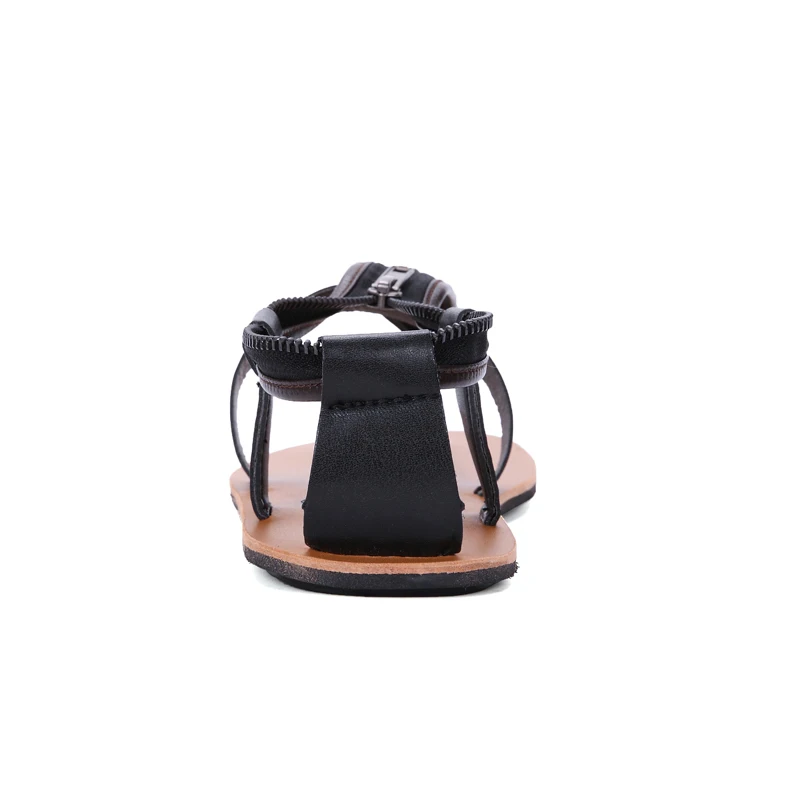 High Quality Men Sandals Leather England Style Male Beach Sandals Cow Leather Men Slippers Shoes