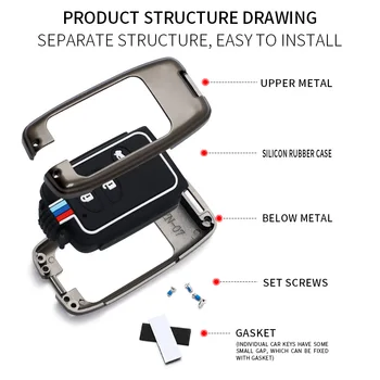 Borsa in lega di zinco per custodia portachiavi per Toyota Land Cruiser Prado 150 Camry Prius Crown Holder 3 Borsa in lega di zinco per custodia portachiavi per Toyota Land Cruiser Prado 150 Camry Prius Crown Holder - Borsa in lega di zinco per custodia portachiavi per Toyota Land Cruiser Prado 150 Camry