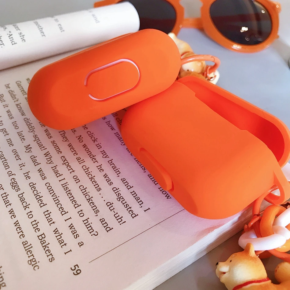 Чехол для Airpods Pro, роскошный чехол с подвеской в виде Сиба-ину, чехол для наушников с Bluetooth, чехол для AirPods 2, силиконовый чехол, противоударный чехол