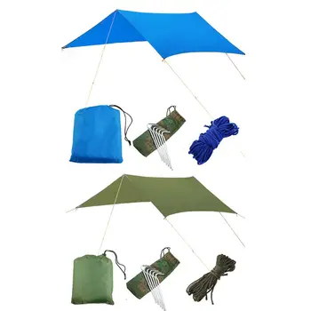 

Outdoor Multi-function Canopy Waterproof Sunscreen Beach Pergola Shade Tent Light Moisture Mat Camping Umbrella Awning