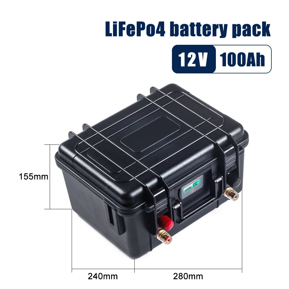 12v100ah 12v200ah 24v100ah Lifepo4 батарея глубокого цикла упаковка для RV/корабль/солнечная