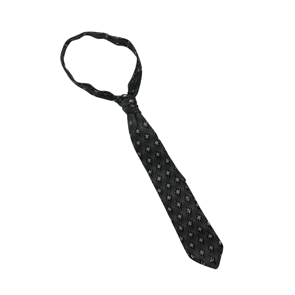 Black Viktor Necktie Accessory for 12" Action Figure1:6 scale 