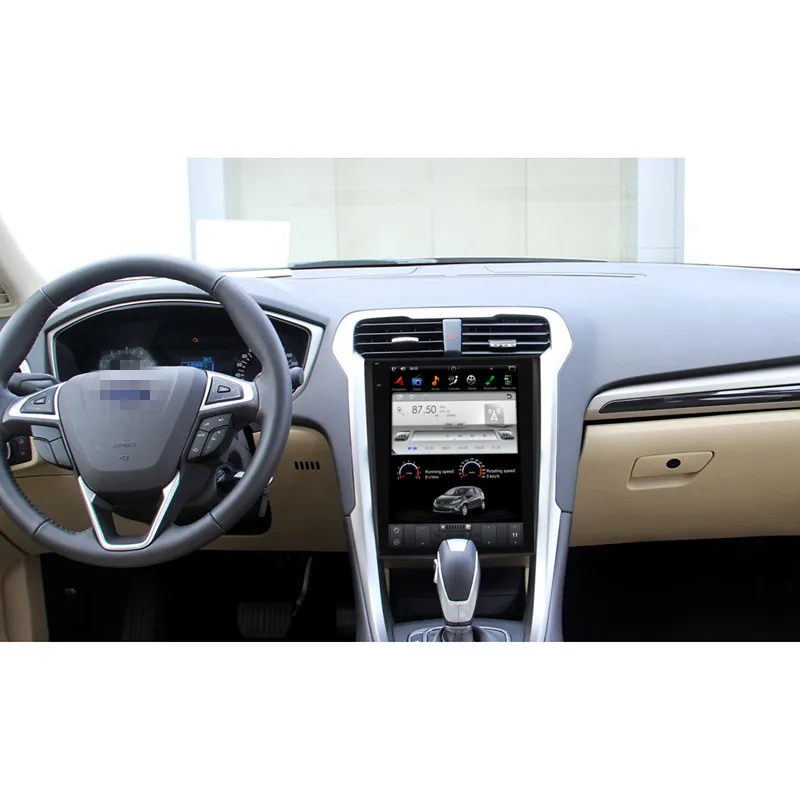 Excellent Chogath 12.1inch car multimdia player android 7.1 car gps navigation Tesla screen 2+32G for Ford Mondeo 2013-2018 0