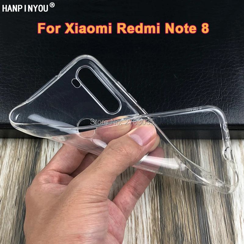 

For Xiaomi Redmi Note 8 6.3" Slim Crystal Clear Transparent Soft TPU Back Case Protection Skin Camera Protect Cover