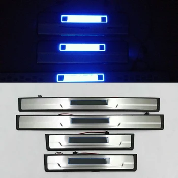 

Door Sill Scuff Plate Stainless Steel Door Sills Pedal Welcome Pedal For Toyota RAV4 2016 2017 2018 Accessories