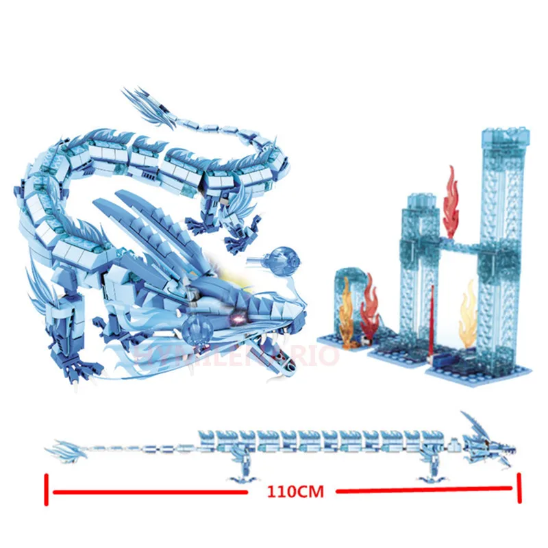 2019 City Creator Chinatown City Style Chinese Dragon Dragon Dance Model Building Blocks Bricks Enlightenment Kids Toys
