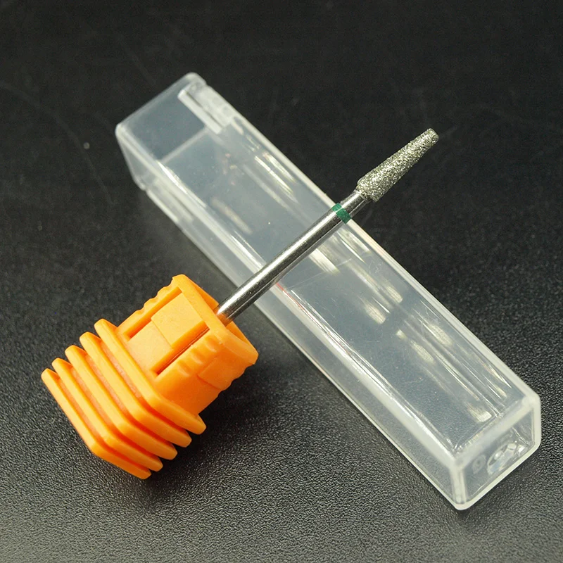 EasyNail1Pcs flat Cone Diamond Nail Drill Bit Mill Cutter Nail Files