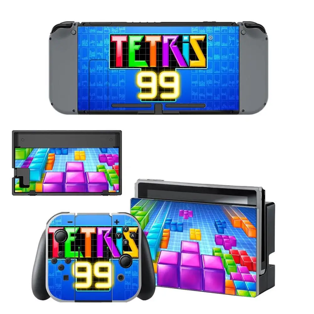 TETRIS 99 nintendo switch виниловое покрытие Наклейка Обложка для nintendo Switch полный набор лицевой панели наклейка s консоль Joy-Con док