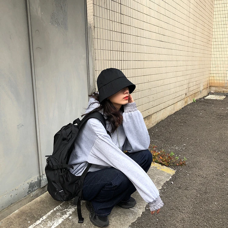 Осенняя Женская толстовка большого размера,, зимний Топ harajuku, Корейская одежда, Модные Винтажные толстовки с карманами для друзей, женские толстовки