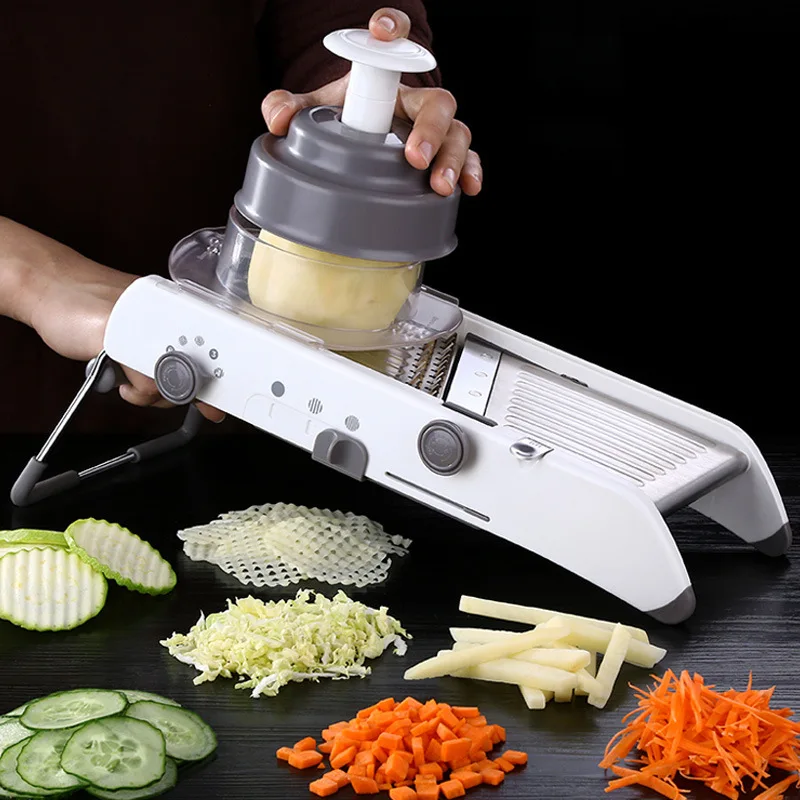 Adjustable Mandoline Slicer Professional Grater with 304 Stainless Steel Blades Vegetable Cutter Kitchen Accessories WY50609
