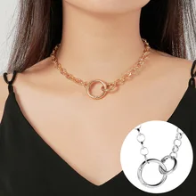 Чокер Ожерелье выдалбливают панк массивное Ожерелье Bijoux Femme ожерелье-ошейник