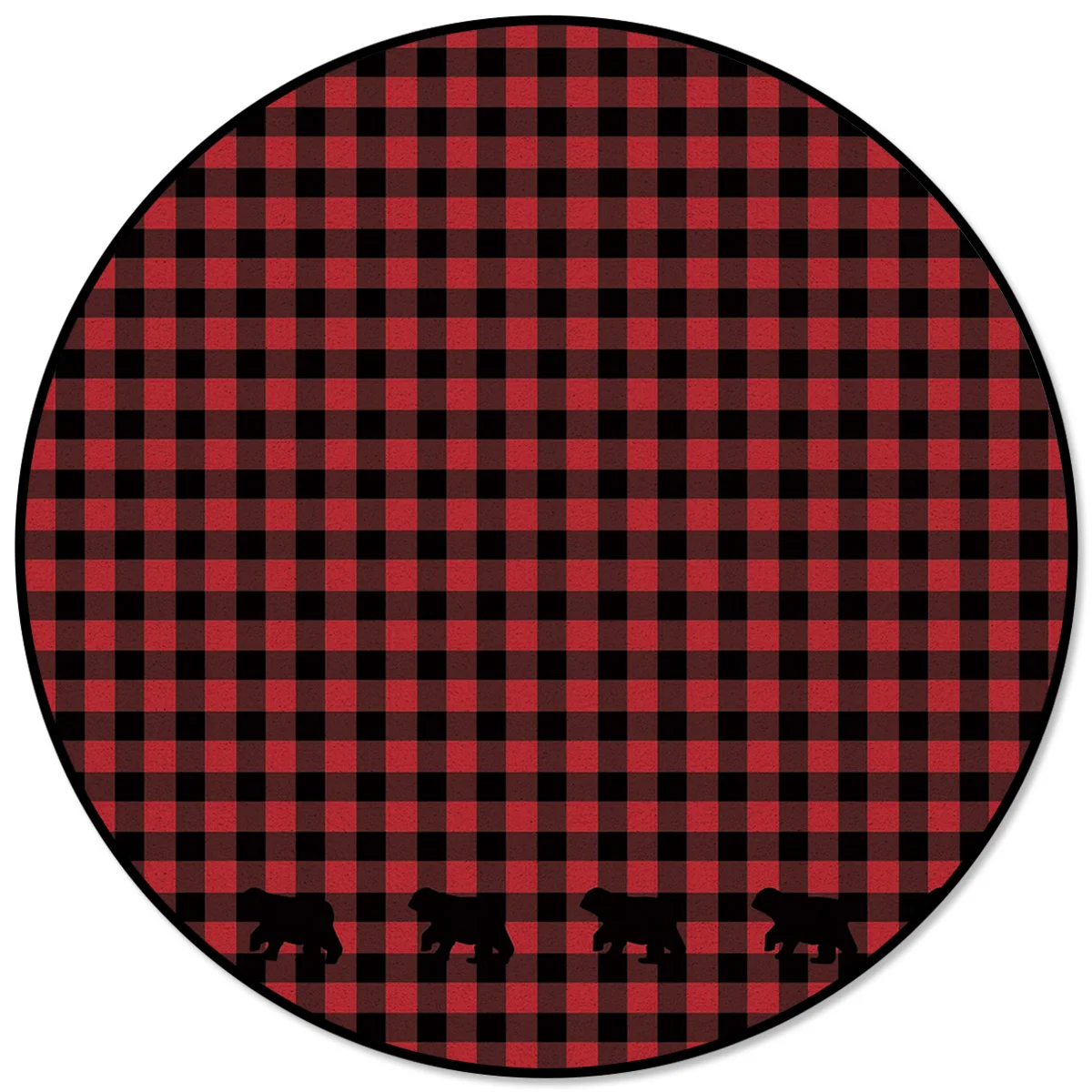 Круглый ковер Современные этнические геометрические решетки пледы коврики водонепроницаемые коврики для ванной банкета кухни Свадебные унисекс