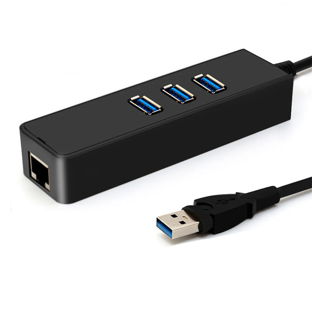 Asunflower USB 3,0+ RJ45 концентратор гигабитный сетевой порт USB 3,0 разветвитель с Lan RJ45 порт для MacBook Ethernet адаптер USB RJ45 концентратор