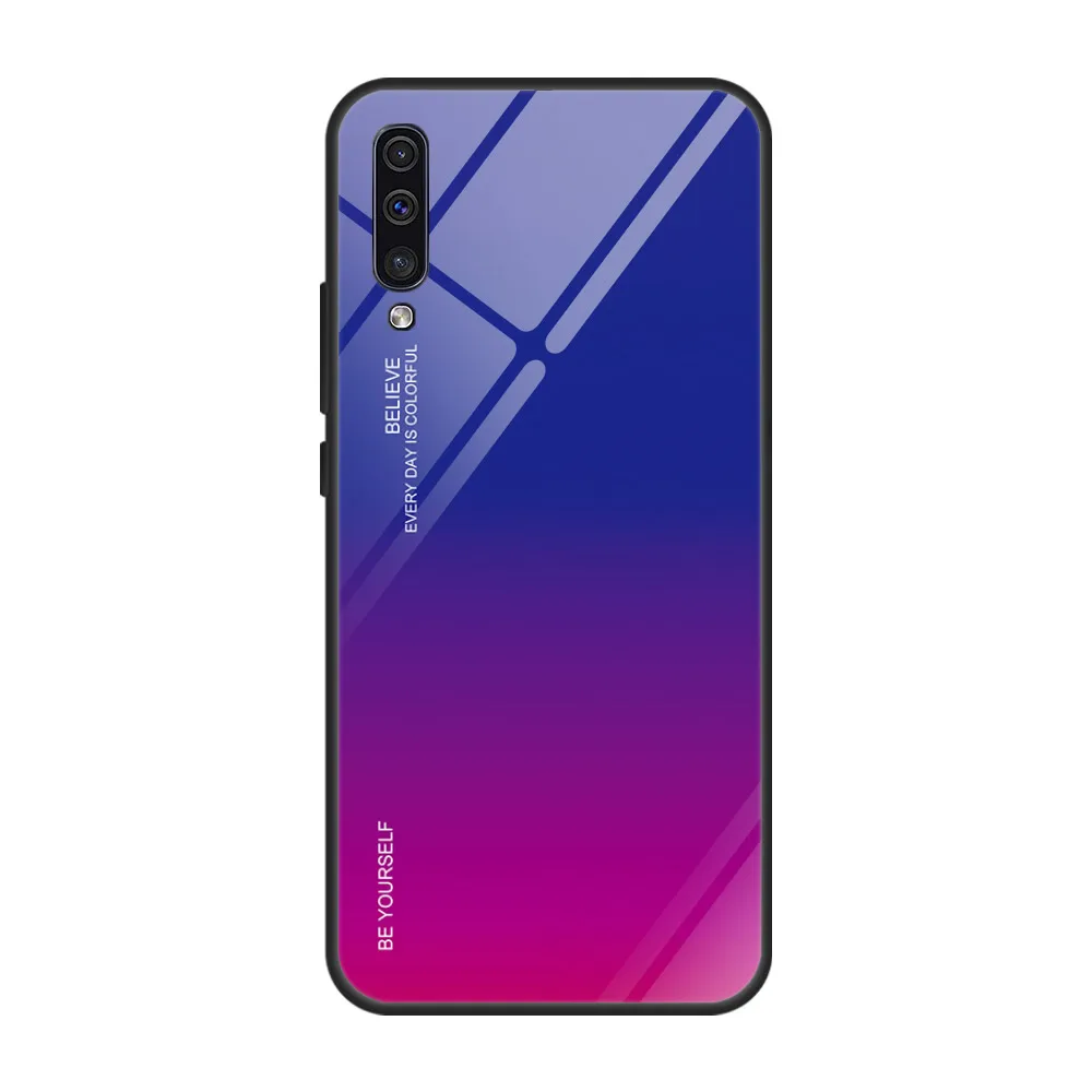 04 Градиент Стекло чехол для samsung A30S A50S A30 A50 S A 30S 50 S A 30 50 S чехол защитной оболочки A10 A20 A70 A50 A60 A40 A20e чехол - Цвет: 04