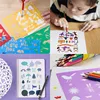 5/20pcs Drawing Stencils Set for Kids Large Plastic Stencil Kit 300+ Patterns Painting Templates for Girls & Boys Gift 3