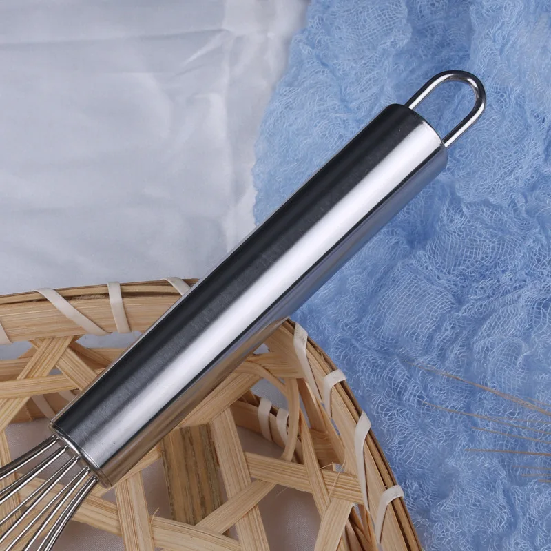Stainless Steel Egg Stirring Balloon Whisk Manual Egg Beater Mixer Kitchen Baking Utensil Cream Butter Whisk 6/8/10/12 Inch egg beater balloon wire whisk wire whisk ball whisk