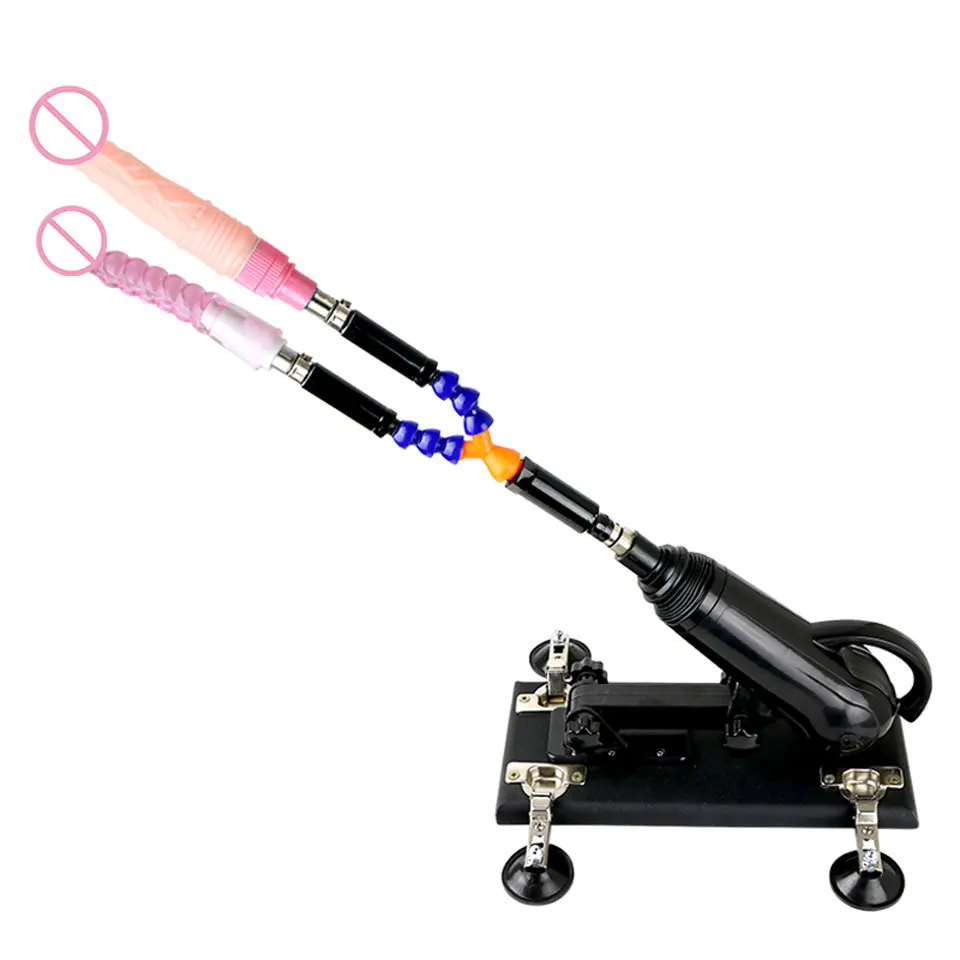 Men and women sex machine with sex toys for women and men - Automatically retractable dildos for men and women Pump gun 6