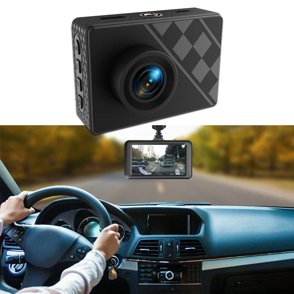 Ночного видения HD вождения рекордер Dash Cam 55 широкоугольный двойной объектив автомобиля Gps данные местоположения Hd ночного видения вождения рекордер