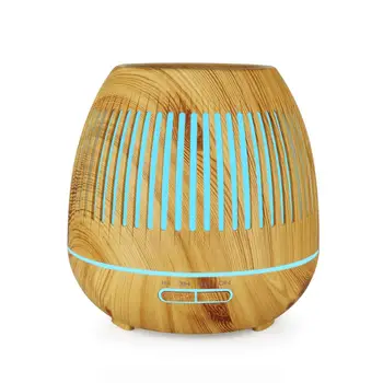 

Wooden Grain 400ml Cool Mist Essential Oil Aroma Diffuser Air Humidifier for Home Spa Hotel