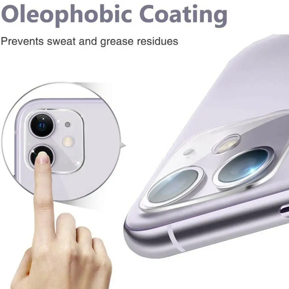ForiPhone 11/11 Pro Max Camera Tempered Glass Protector Cover Film Protection HD Lens Tempere Film Film Protective Lens R7P8