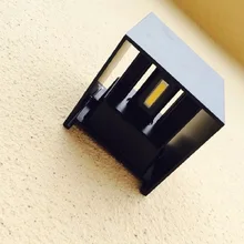 Водонепроницаемый регулируемый светодиодный настенный светильник 6 Вт 12 Вт наружный светильник для сада и крыльца декоративный светильник для помещений алюминиевый AC85-265V