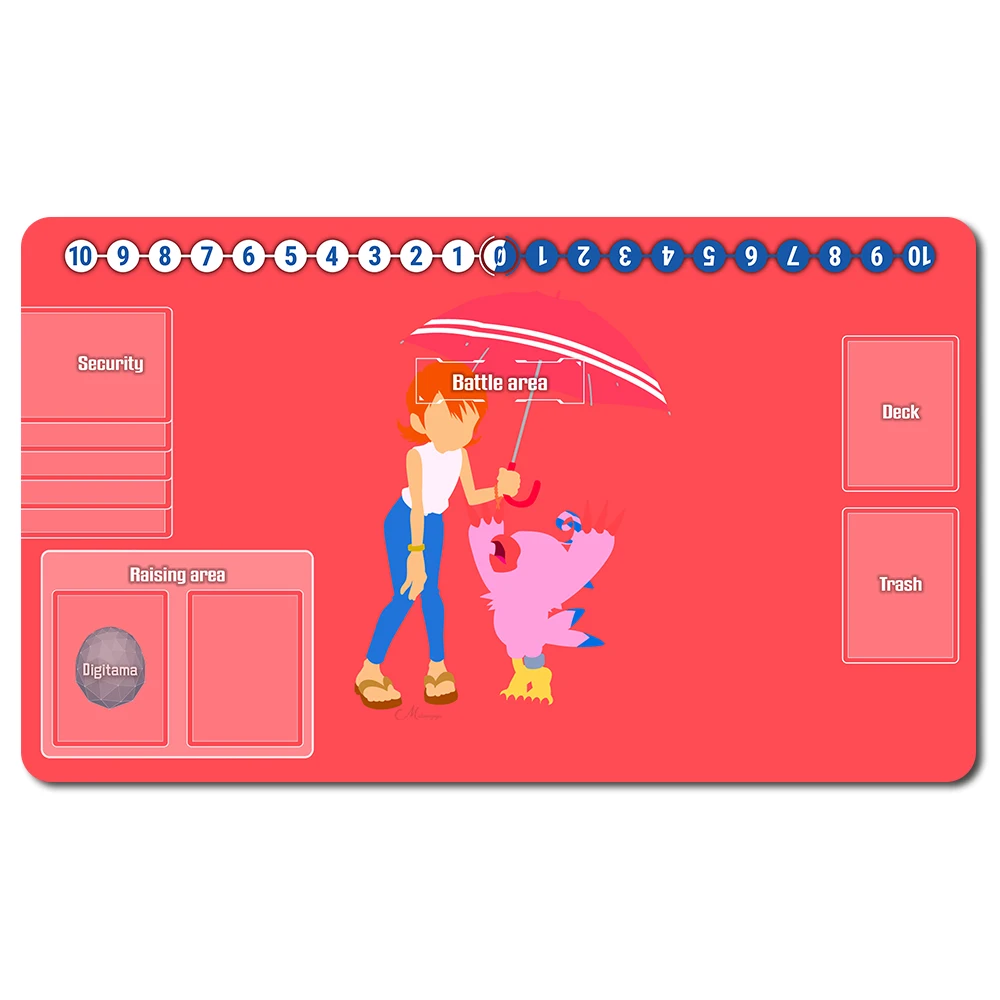 

1002701 - Board Game DTCG Playmat Table Mat Size 60X35 cm Mousepad Play Mats Compatible for Digimon TCG CCG RPG