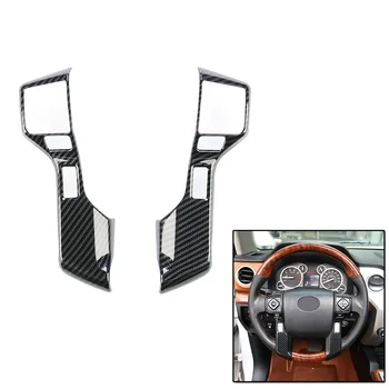 

2pcs Decoration Trim Safe Carbon Grain Steering Wheel Cover For Toyota Tundra 2018-2020