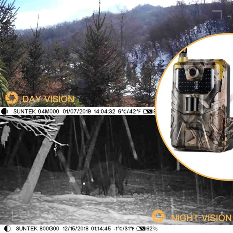 4G охотничья камера 16MP Trail камера 940nm фото ловушки Дикая камера 44 Светодиодный охотник камера Открытый IP65 светодиодный Яркий ночной viission