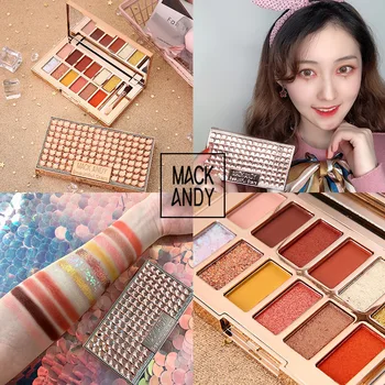 

Luxury mei gan Zhen Drill Eye Shadow Pearly Lustre Waterproof Eyeshadow Compact