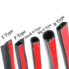 3 метра DIY B D Z P Тип шумоизоляция Автомобильная дверь уплотнительные полосы наклейки против пыли звукоизоляционные уплотнения авто аксессуары для интерьера