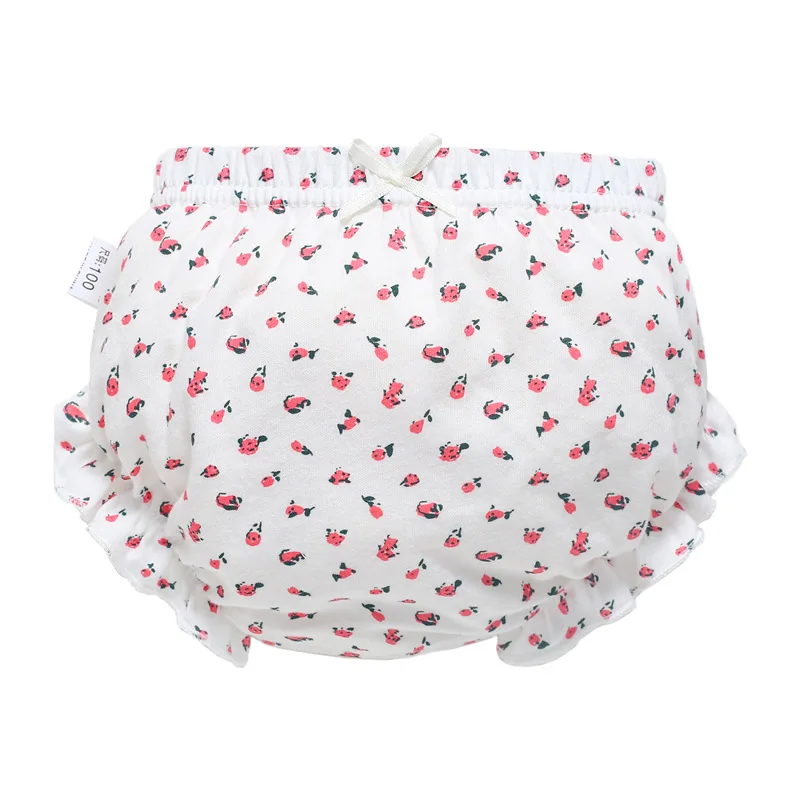 3 Piece/Lot Baby Cotton Panties 100% Cotton Girl Soft Briefs for Newborn Children Underwear Infant Kids Cartoon Bow Underpants