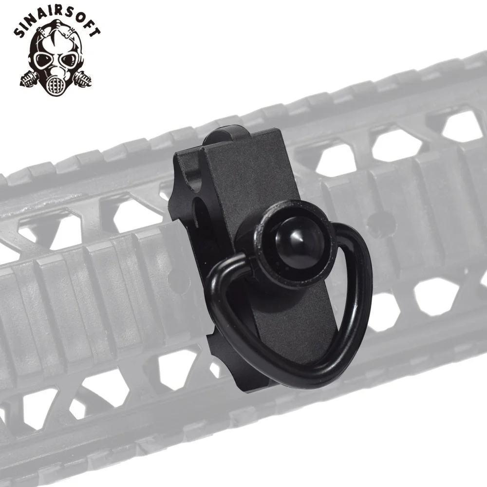 High Quality 250 Lb. Pull Quick Detach Sling Swivel Adapter With 20mm Picatinny Rail Mount Base For Paintball Hunting Target High Quality 250 Lb. Pull Quick Detach Sling Swivel Adapter With 20mm Picatinny Rail Mount Base For Paintball Hunting Target