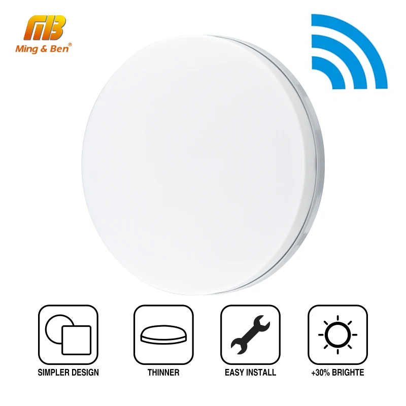 Умный wifi круглый светодиодный светильник 48 Вт 85 265 в потолочный RGB белый теплый