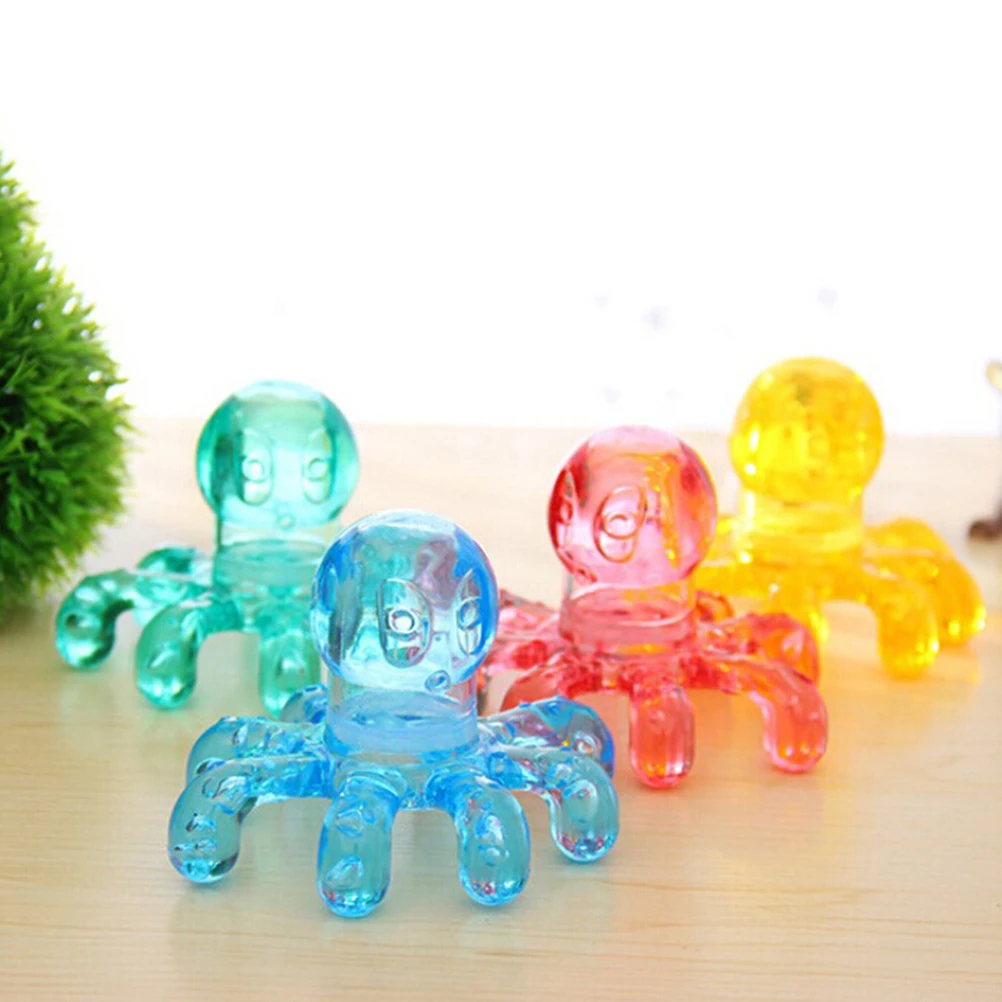 

Plastic Handheld Octopus Massager Portable Crystal Massage For Relieving Neck Abdomen Back Muscle Pain Random