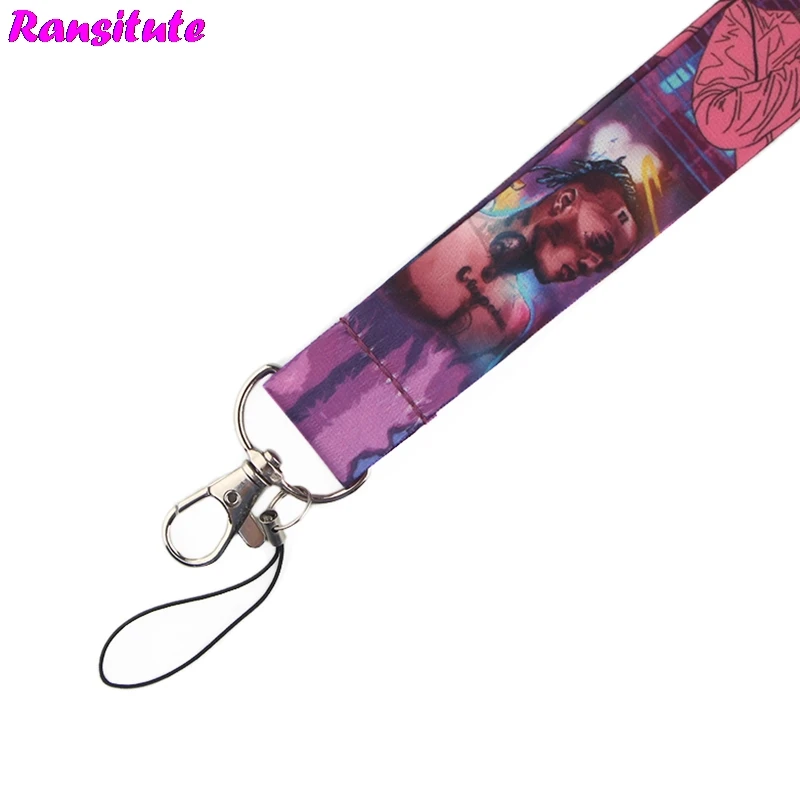 Ransitute R496 Lil peep key ID card тренажерный зал мобильный телефон ремень USB бейдж держатель DIY мобильный телефон ремешок украшение