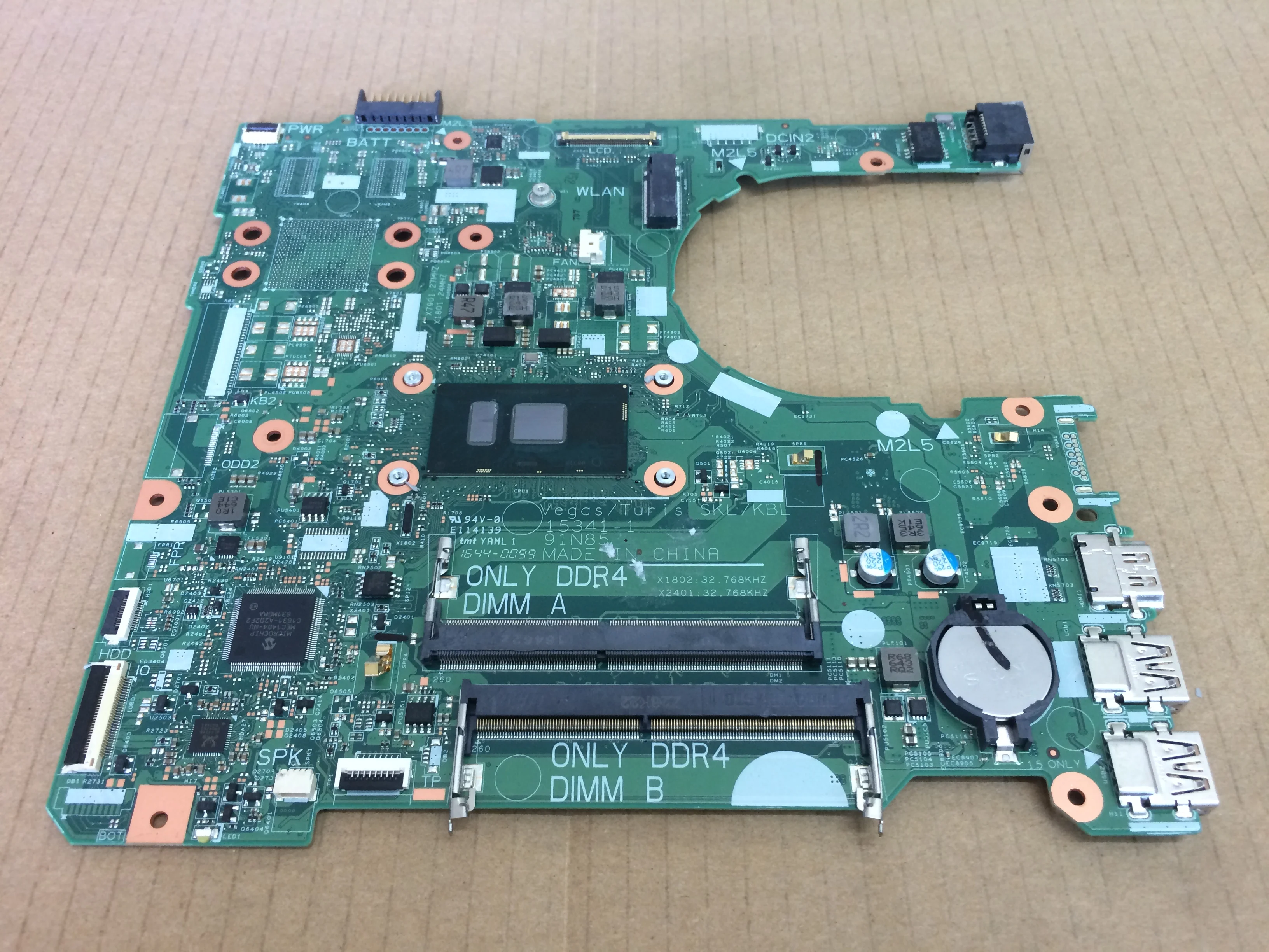 

DKK57 System Main Board For Dell Inspiron 15 3567 Laptop Motherboard w/ i5-7200U 2.5Ghz 0DKK57 CN-0DKK57