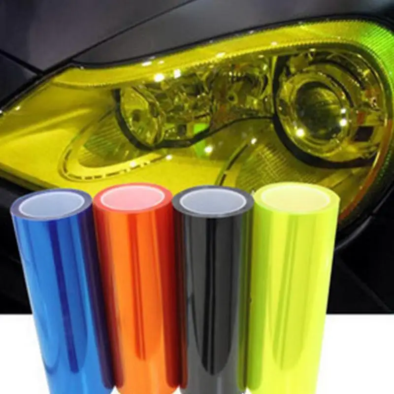 Car Light Headlight Tint Vinyl Film Glossy Protector Sticker Film on