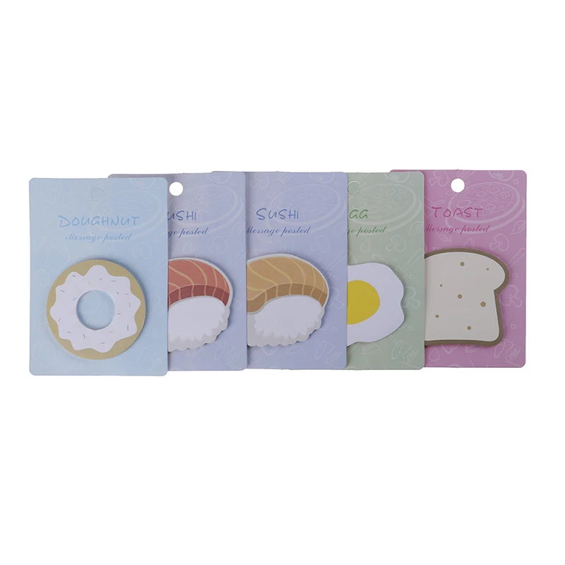 DIY Memo Pad Stationery Breakfast Sticky Notes Creative Post Notepad Office School Supplies