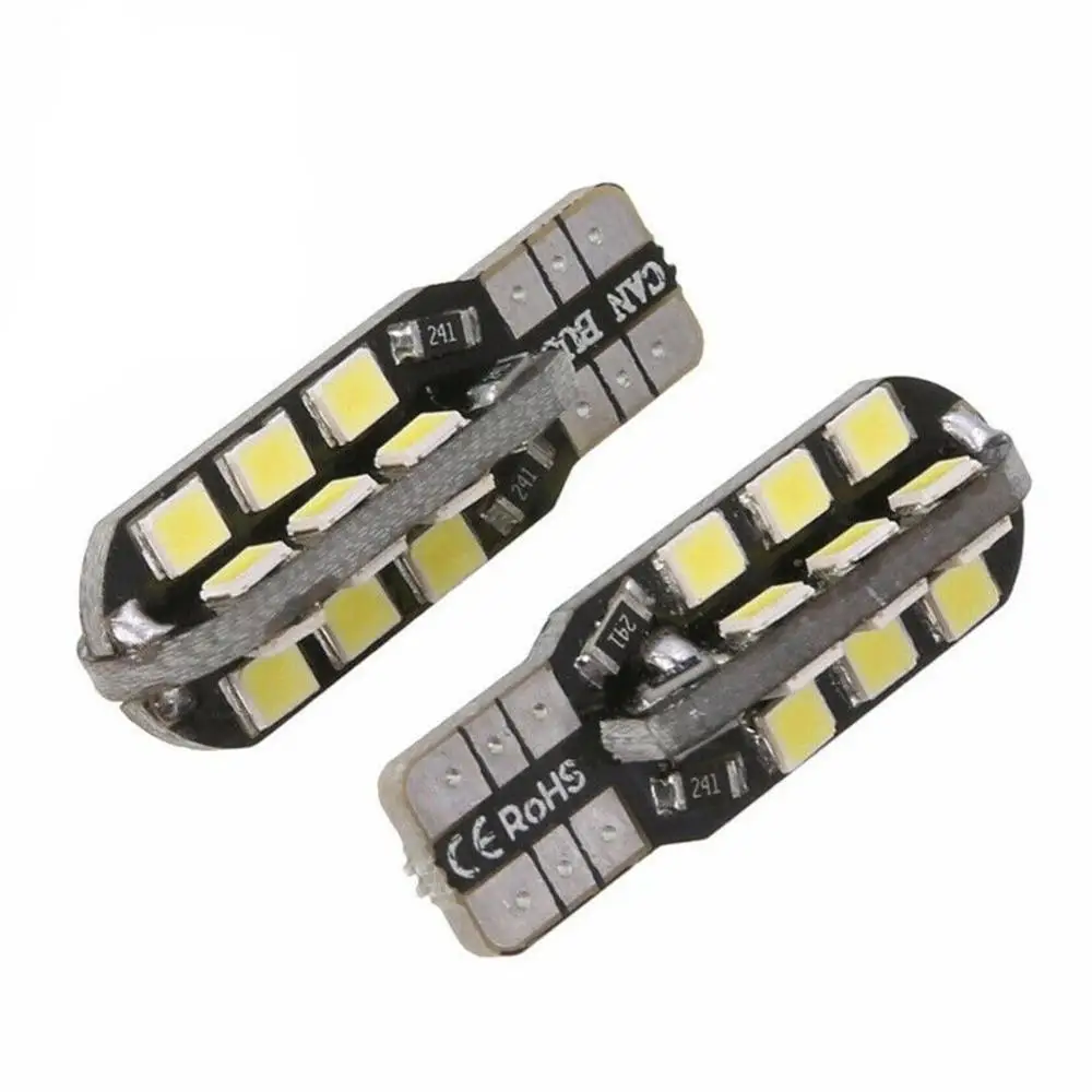 4 шт. T10 24SMD светодиодные фонари 3528 5000k W5w 12v Canbus автомобильные клиновидные боковые лампочки внешние огни сигнал поворота