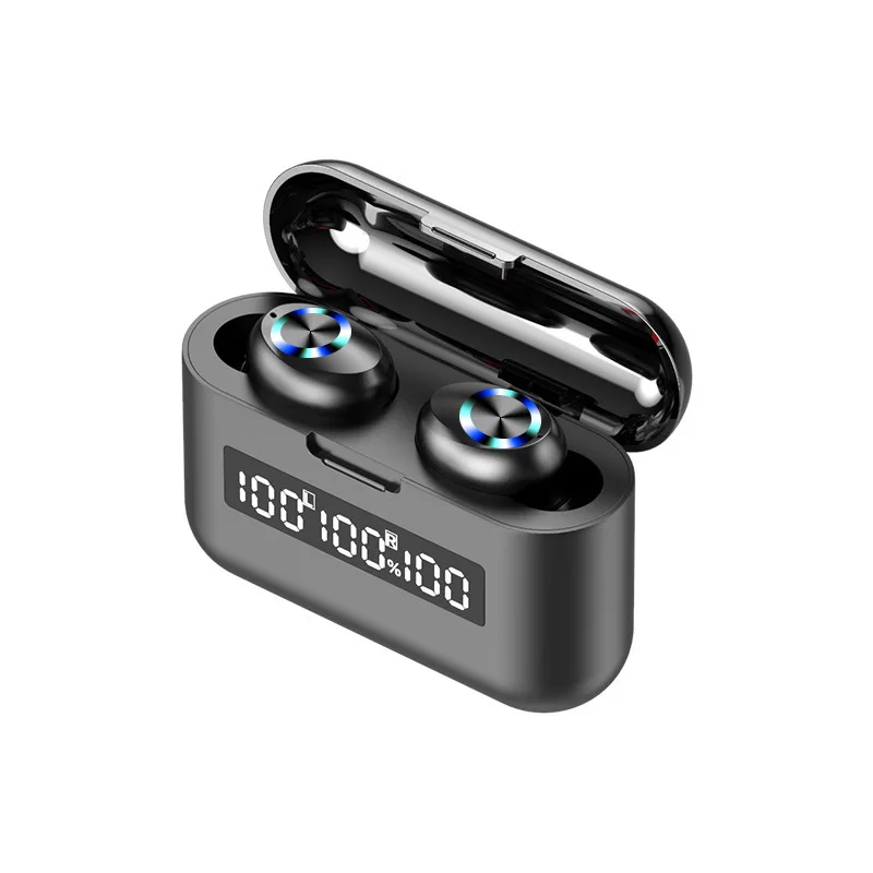 2000mAh LED Bluetooth Wireless Earphones Headphones Earbuds TWS Touch Control Sport Headset Noise Cancel Earphone Headphone