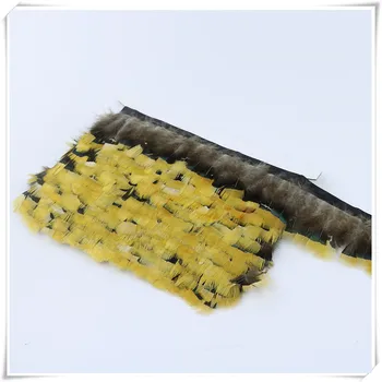 

Wholesale 10 meters Natural Pheasant Chicken feather fringe Trims Clothing Dress Decorative Sewing Accessory feathers Crafts