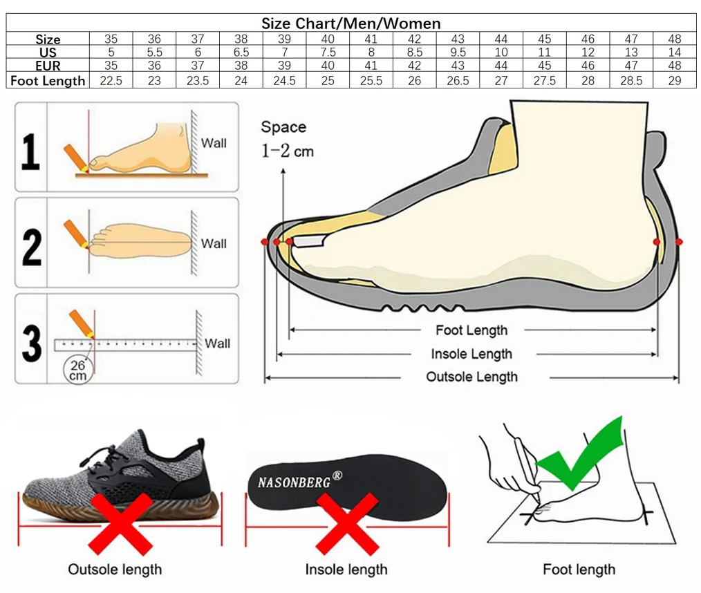 NASONBERG, Мужская защитная обувь со стальным носком, рабочие защитные ботинки, мужские защитные ботинки с прокалыванием, рабочие дышащие кроссовки